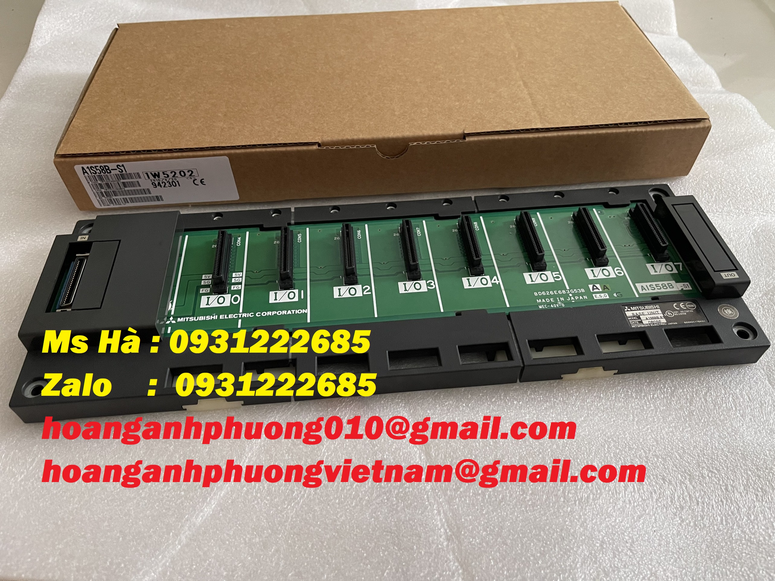 Main base mitsubishi A1S58B-S1 nhập khẩu chính hãng 100%